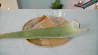 ASMR Aloe Vera Face and Shoulder Massage | Relaxing Spa Skin Care Treatment