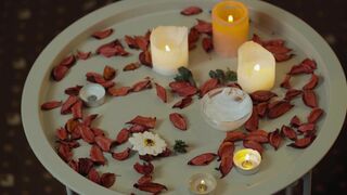 ASMR Rose Petal Foot Spa Massage | Relaxing Tingle Sounds and Gentle Care