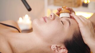 ASMR Face and Scalp Spa Massage | Relaxing Sounds and Gentle Tingles
