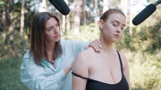 ASMR Shoulder Sleep Therapy | Nature Sounds and Reiki Relaxation Triggers