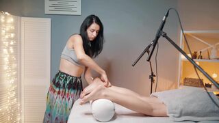 ASMR Foot Spa Massage | Relaxing Tingle Sounds and Gentle Care Routine