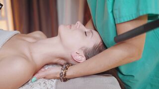 ASMR Head Spa and Neck Massage | Whispering Tingles and Energy Relaxation