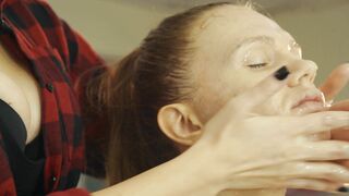 ASMR Lady Barber Aloe Vera Face Massage | Head Spa and Skin Care Sounds