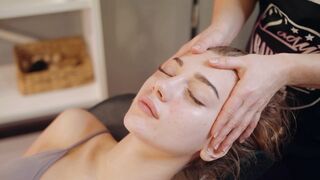 ASMR Lady Barber Face Massage | Gentle Relaxing Beauty Sounds
