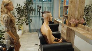 ASMR Lady Barber Neck and Face Massage | Gentle Spa Relaxation Sounds