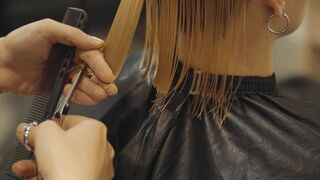 ASMR Lady Barber Hair Wash and Scalp Care | Relaxing Haircut Sounds