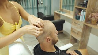 ASMR Barber Scalp Massage | Head Scratching Sounds and Gentle Tingles
