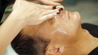 ASMR Lady Barber Face Cleansing Massage | Spa Skin Care Relaxation