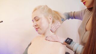 ASMR Lady Barber Herbal Face Massage | Thai Ball Spa Relaxation