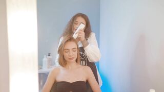 ASMR Lady Barber Scalp Scrub Massage | Cracking Sounds and Tingles