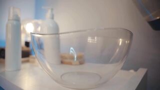 ASMR Lady Barber Hot Towel Facial | Relaxing Face Cleaning Spa