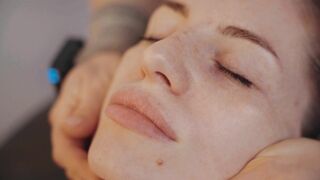 ASMR Lady Barber Hot Towel Facial | Relaxing Face Cleaning Spa