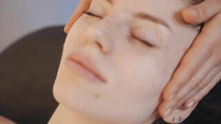 ASMR Lady Barber Hot Towel Facial | Relaxing Face Cleaning Spa