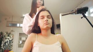 ASMR Lady Barber Scalp and Hair Massage | Deep Relaxation Sounds