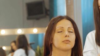 ASMR Lady Barber Scalp Massage | Head Stimulation and Hair Brushing Sounds