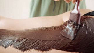 ASMR Chocolate Mask Massage for Relaxation
