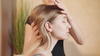 Head Hair and Shoulders Massage Relaxation