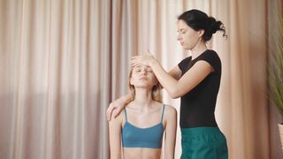 Head Hair and Shoulders Massage Relaxation