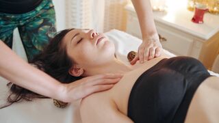 Stone Ball Rolling Massage ASMR Relaxation