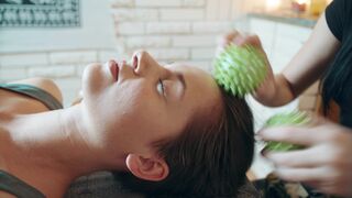ASMR Face and Head Massage Therapy for Relaxation
