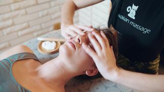 ASMR Face and Head Massage Therapy for Relaxation