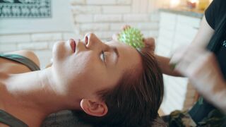 ASMR Face and Head Massage Therapy for Relaxation