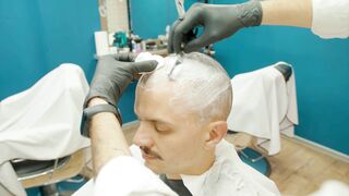ASMR Barbershop Head Shaving and Relaxation Experience