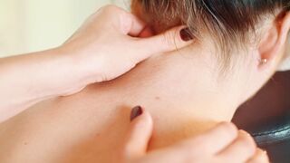 ASMR Chair Massage for Neck Back and Head Relaxation