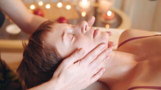 ASMR Facial Massage with Snail Therapy for Skincare Relaxation