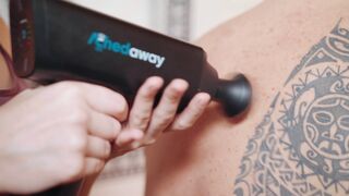 ASMR Massage Gun Therapy for Back and Neck Recovery