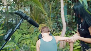 ASMR Outdoor Chair Massage for Back and Neck Deep Pressure