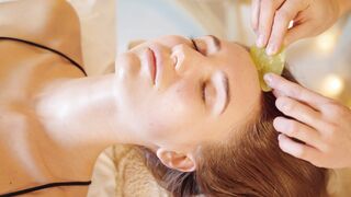 ASMR Head and Face Gua Sha Massage | Relaxing Spa Treatment for Skin Care and Stress Relief