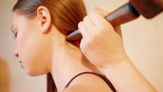 ASMR Thai Tok Sen Massage Neck Back and Head | Rhythmic Relaxation Therapy