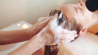 Relaxing Head Washing Spa Experience | Gentle Scalp Care and Stress Relief